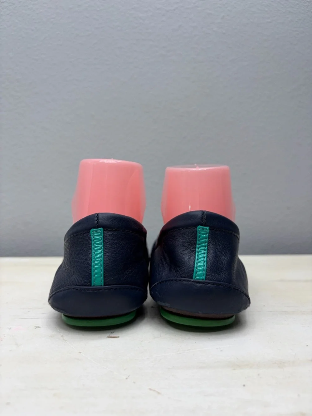 Tieks Navy Blue Leather Ballet Flats Size 8